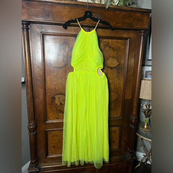 EUC Jason Wu Neon Yellow 2017 Runway Dress. Size 4 - Picture 4 of 11